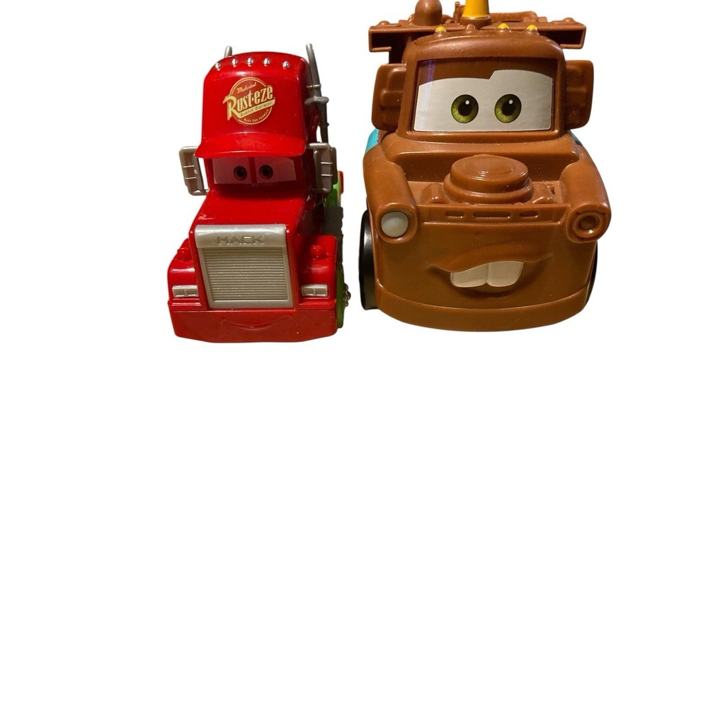 Disney Pixar Cars Mack Truck, Mater Tow Truck Lot of 2